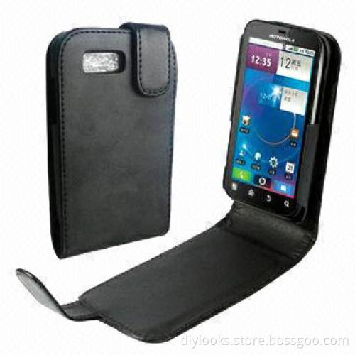 Leather Case, Ideal for Motorola Defy ME525